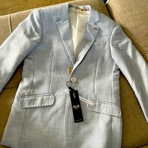 Elie Balleh Boys Baby Blue Jacket M 10/12